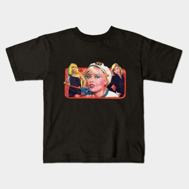 Blondie Collage Kids T-Shirt by Chris Hoffman Art